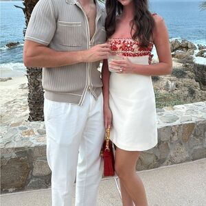 COPY - Valentino Red and White Mini Dress